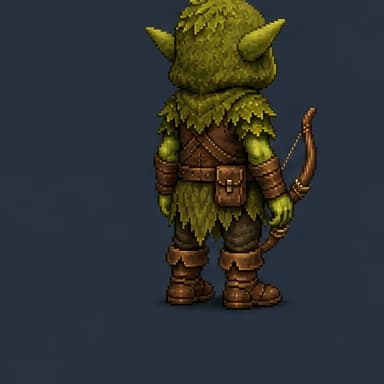 Retro sinistro del ranger goblin