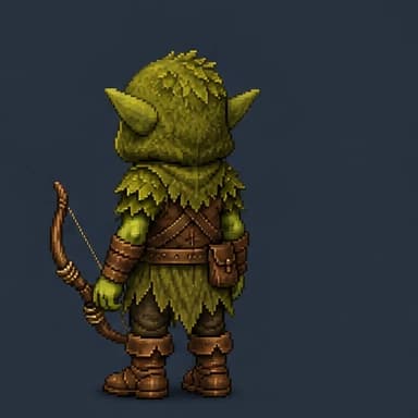 Retro destro del ranger goblin